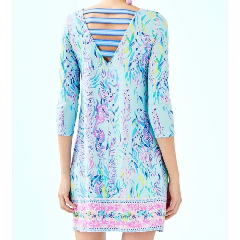 Lilly Pulitzer Ophelia Dress, Medium, Blue Oasis